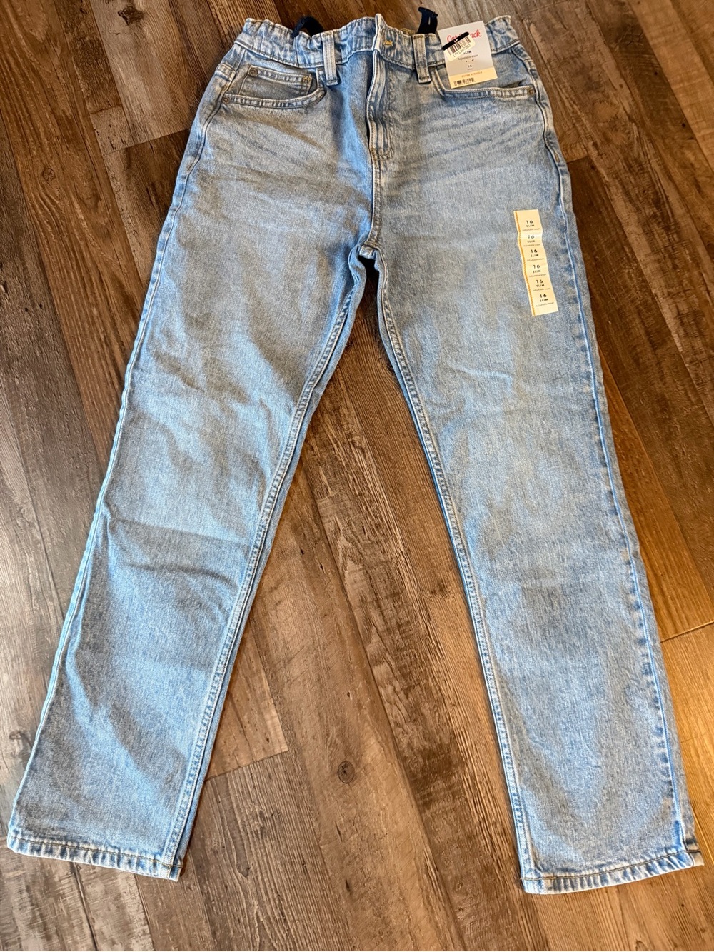 Cat & Jack Light Blue Kids' Straight Leg Jeans Sz 16slim